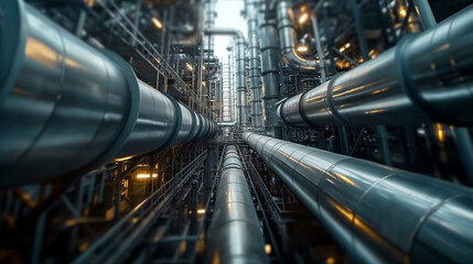 Pipes system background