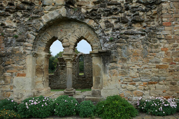 Ruins of Carta Monastery - former Cistercian monastery in Transylvania in Romania