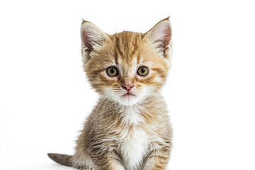 Obraz premium Cute ginger kitten looking at camera