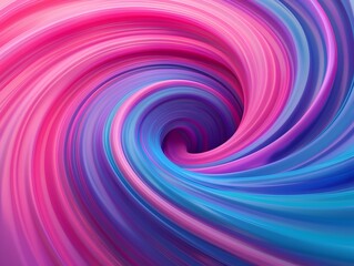 Obraz premium Abstract swirl of pink, purple, and blue colors creating a mesmerizing vortex.
