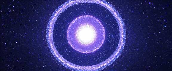 Abstract circle pattern converging in a singularity