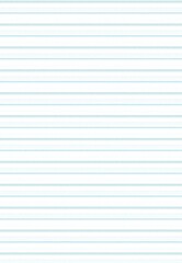 Ornate drawing a sheet of lined paper