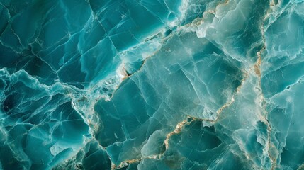Close-up of turquoise marble, highlighting its unique veining and rich blue-green hues