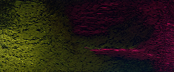 Abstract wavy background pattern in yellow mixed with pink