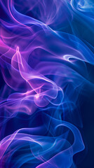 Fototapeta premium Abstract image of colorful swirling smoke on