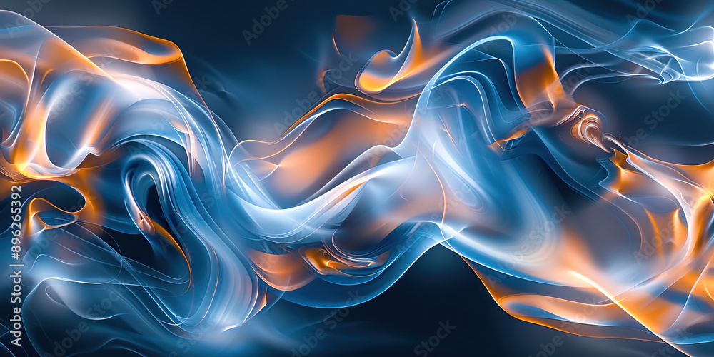 Poster abstract background with waves