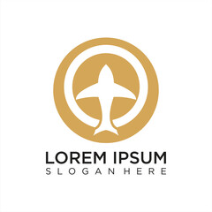  Travel airplane symbol Creative Air Logo Design Illustration