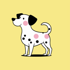 Cute cartoon dog. stock illustration