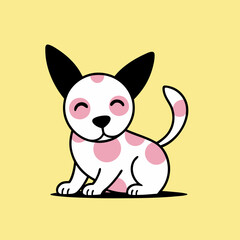 Cute cartoon dog. stock illustration