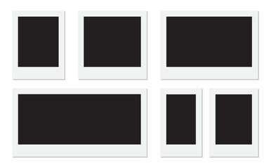 Photo frame set. vector frame