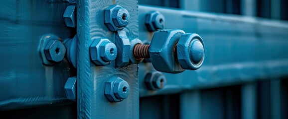 Architecture Steel Structure With Hinges And Fixed Connection Joint, Representing Strength And Design