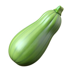 Cartoon zucchini vegetable illustration isolated on the transparent background