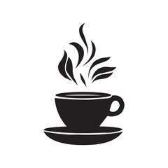 Coffee cup icon, tea cup logo, Abstract symbols vector illustration silhouette image template.eps 10.