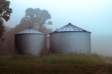 grain silos in the field © Alanna