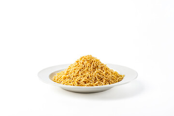 Plate of Cooked Noodles