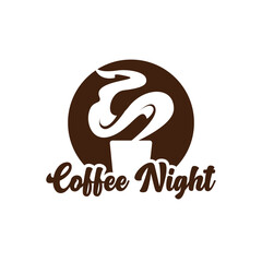 Coffee shop logo. Retro coffee badge, modern coffee logo, coffee shop logo vector