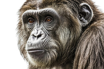 Close Up Portrait of a Chimpanzee