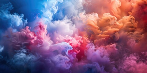 Mixing colors background. Ai generation.