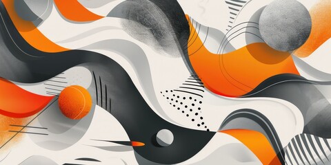 Obraz premium Modern trendy abstract background. Ai generation.