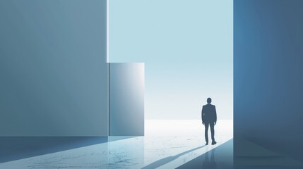 Simple business background. Ai generation.