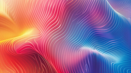 Obraz premium 抽象的なカラフルな流線の3Dのイメージ