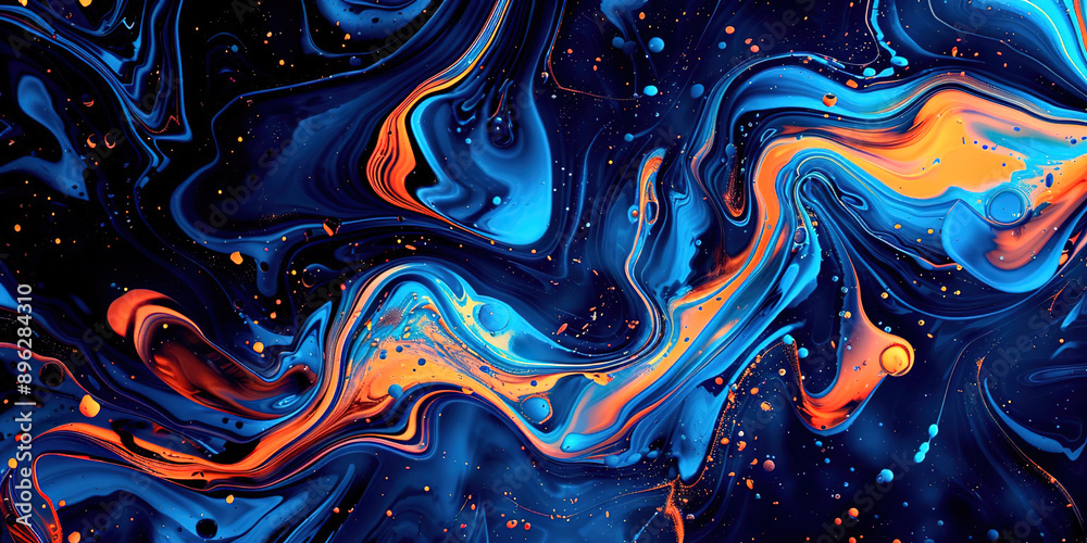 Poster abstract background with waves