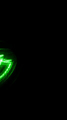 Futuristic Story Overlay Background Neon Glow Sci-Fi Hochformat