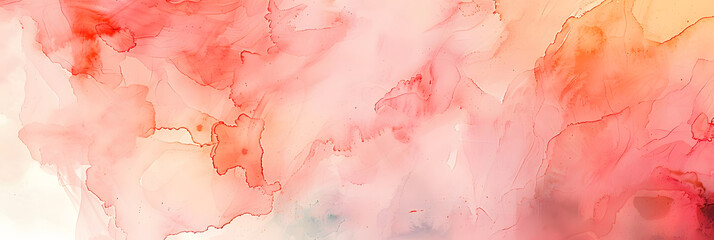 Fototapeta premium Soft peachy abstract watercolor for colorful backgrounds