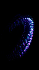 Futuristic Story Overlay Background Neon Glow Sci-Fi Hochformat