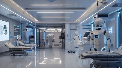 A modern laboratory with a sterile environment, showcasing a spacious and well-equipped facility focused on scientific research and experiments.

