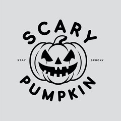 Halloween pumpkins logo, poster