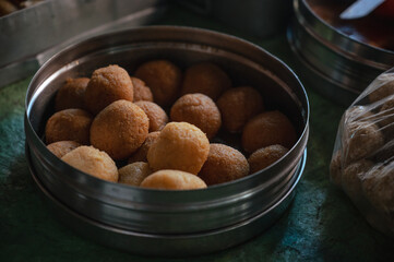 bowl of ladoo