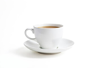 Obraz premium White Coffee Cup with Saucer