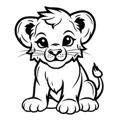 Baby Lion Vector