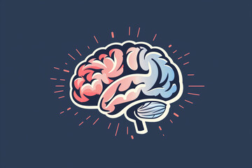 Illustration of the human brain