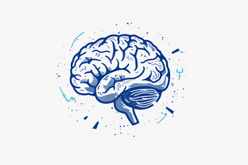 Illustration of the human brain