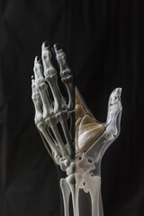 Naklejka premium A side-by-side comparison of a normal hand and affected hand, clearly illustrating the differences