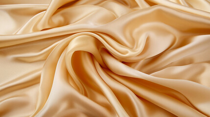 Fototapeta premium Flowing waves of fabric, gently undulating and rippling, with a soft, silk-like texture background