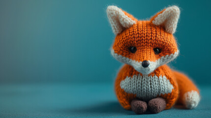 Crochet Plushies,  hand knitted toy fox
