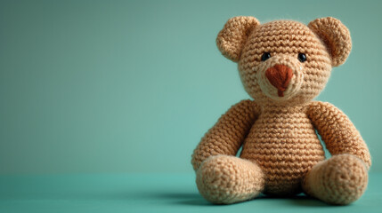 Crochet Plushies, hand knitted bear toy