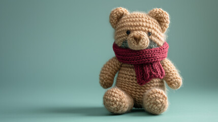 Crochet Plushies, hand knitted bear toy