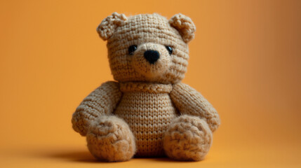 Crochet Plushies, hand knitted bear toy