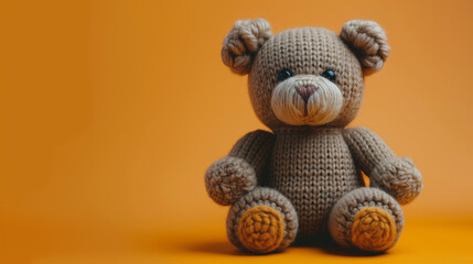 Crochet Plushies, hand knitted bear toy