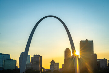 Gateway Arch in St. Louis Missouri, America, USA.