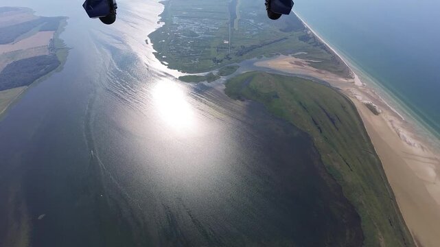 Airplane view of Zingst, B&uuml;lten and Grosser Werder