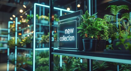 Obraz premium Coming Soon Sign in Modern Retail Space