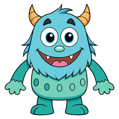 monster, cartoon, animal, alien, vector, character, devil, illustration, funny, halloween, cute, fun, furry, art, scary, beast, teeth, demon, baby, happy, 3d, creature, toy, bigfoot, ugly