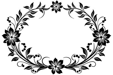 flower, vector, floral, nature, illustration, design, plant, leaf, spring, petal, element, art, decoration, flora, black, tattoo, drawing for tattoo, tattoo graphics, tattoo art