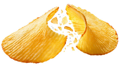 thin pieces of transparent potato chips