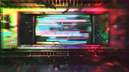 Glitch noise static television visual effects pack